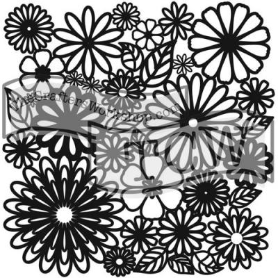 The Crafter's Workshop Stencil - Flower Frenzy